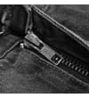 Thumbnail Grey wash jeans zip fly close-up.
